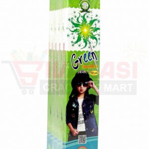 10 cm Green sparklers (10 pcs) MARUTHI